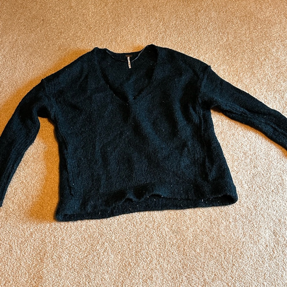 Free People Women's Teal Sweater